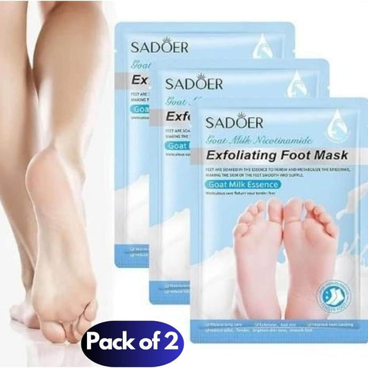 Exfoliating Foot Mask Goat Milk Pack of 2